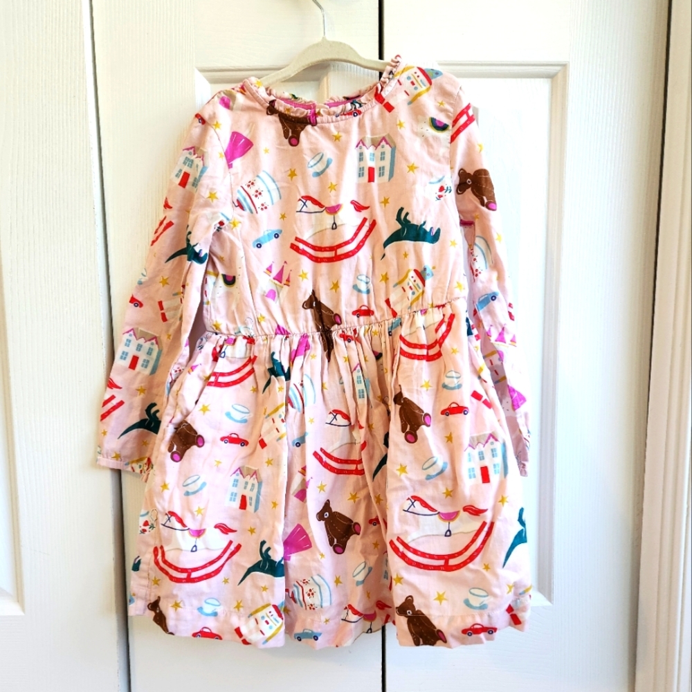 Mini boden Christmas toy dress size 4-5